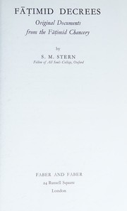 Fatimid decrees by S. M. Stern