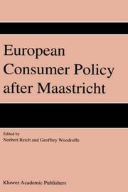 Cover of: European consumer policy after Maastricht