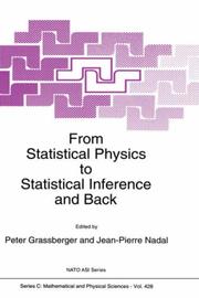 Cover of: From statistical physics to statistical inference and back | 