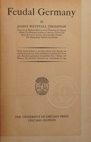 Cover of: Feudal Germany