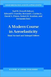 Cover of: A modern course in aeroelasticity