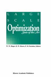 Cover of: Large scale optimization: state of the art