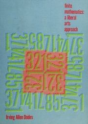 Cover of: Finite mathematics: a liberal arts approach.