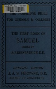 Cover of: The First book of Samuel