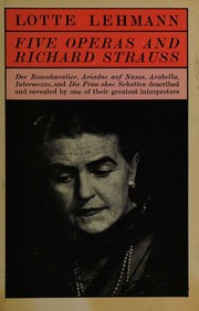 Cover of: Five operas and Richard Strauss.
