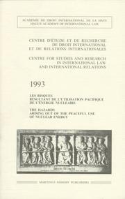 Cover of: Centre Studies Research 1993 | Centre d