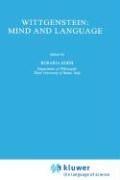Cover of: Wittgenstein: mind and language