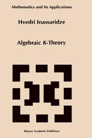 Cover of: Algebraic K-theory