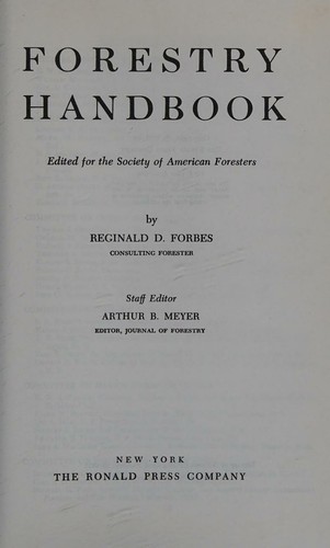 Forestry handbook