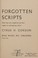 Cover of: Forgotten scripts
