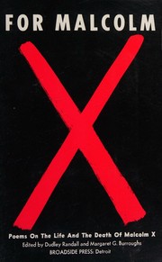 Front cover of For Malcolm by Dudley Randall