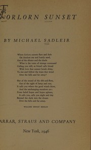 Cover of: Forlorn sunset