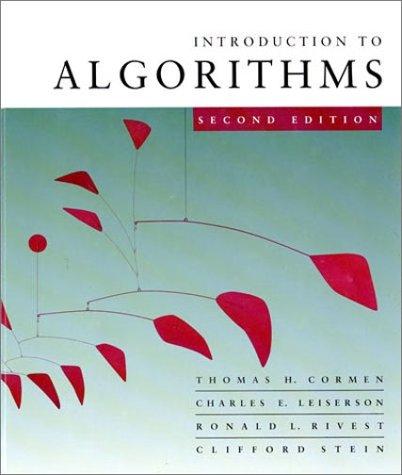 Introduction to algorithms by Thomas H. Cormen ... [et al.].