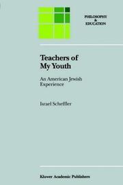 Cover of: Teachers of my youth: an American Jewish experience