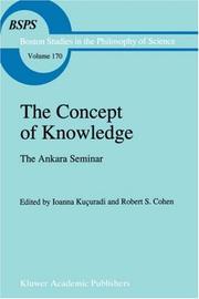 Cover of: The concept of knowledge