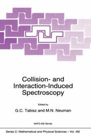 Cover of: Collision- and interaction induced spectroscopy