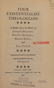 Cover of: Four Existentialist Theologians