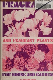 Cover of: Fragrance and fragrant plants for house and garden by Nelson Coon, Nelson Coon