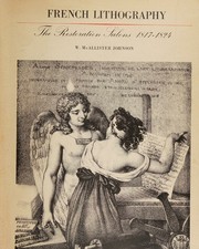 Cover of: French lithography: the restoration salons, 1817-1824