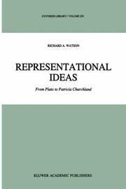 Cover of: Representational ideas by Watson, Richard A.