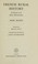 Cover of: French Rural History
