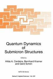 Cover of: Quantum dynamics of submicron structures