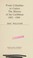 Cover of: From Columbus to Castro, the History of the Caribbean 1492-1969