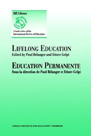 Cover of: Lifelong education
