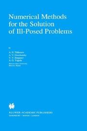 Cover of: Numerical methods for the solution of ill-posed problems