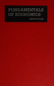 Cover of Fundamentals of economics by Paul F. Gemmill