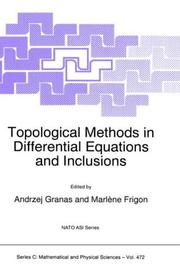 Cover of: Topological Methods in Differential Equations and Inclusions (NATO Science Series C: (closed))
