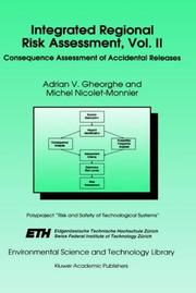 Cover of: Integrated regional risk assessment by Adrian V. Gheorghe