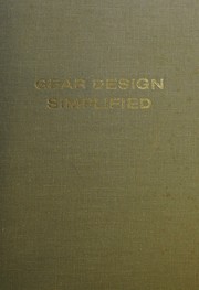 Cover of: Gear design simplified by Franklin Day Jones, Henry H. Ryffel, Franklin Day Jones