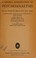 Cover of: A general introduction to psychoanalysis;