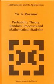 Cover of: Probability Theory, Random Processes and Mathematical Statistics by Y.A. Rozanov
