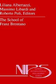 Cover of: The School of Franz Brentano (Nijhoff International Philosophy Series) | 
