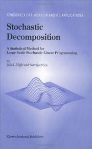 Cover of: Stochastic decomposition: a statistical method for large scale stochastic linear programming