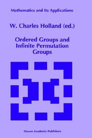 Cover of: Ordered groups and infinite permutation groups | 