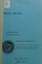 Cover of: Germany, 1815-1914