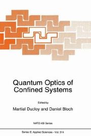 Cover of: Quantum optics of confined systems