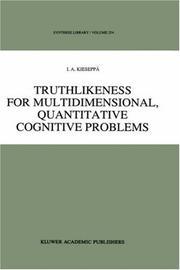 Truthlikeness for multidimensional, quantitative cognitive problems by I. A. Kieseppä