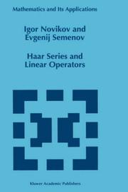 Haar series and linear operators by Novikov, Igor.