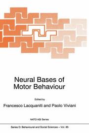 Cover of Neural bases of motor behaviour by 