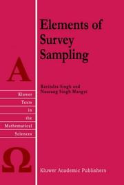 Cover of: Elements of Survey Sampling (Texts in the Mathematical Sciences)