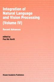 Cover of: Integration of natural language and vision processing