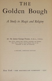 Cover of The Golden Bough (Volume I, abridged edtiion)