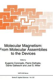 Cover of: Molecular Magnetism: From Molecular Assemblies to the Devices (NATO Science Series E:) by 