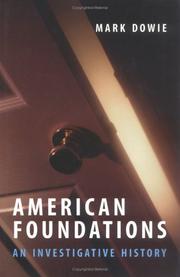 Cover of: American Foundations by Mark Dowie