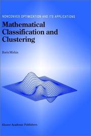 Mathematical classification and clustering by B. G. Mirkin