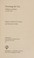 Cover of: Governing the City; Challenges and Options for New York